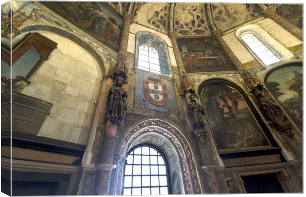 Tomar Convent of Christ Canvas Print by Antonio Ribeiro