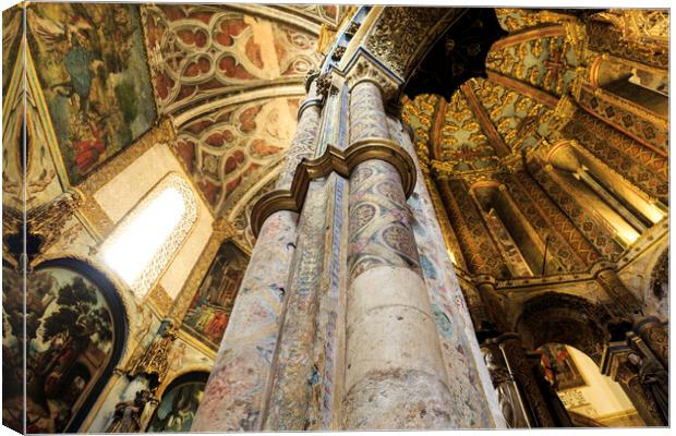 Tomar Convent of Christ Canvas Print by Antonio Ribeiro