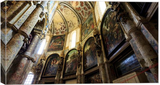 Tomar Convent of Christ Canvas Print by Antonio Ribeiro