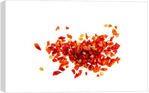 Chilli Peppers Dry Flakes Canvas Print by Antonio Ribeiro