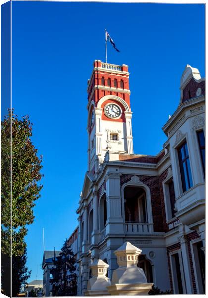 Toowoomba City Hall Heritage-Listed Building Canvas Print by Antonio Ribeiro