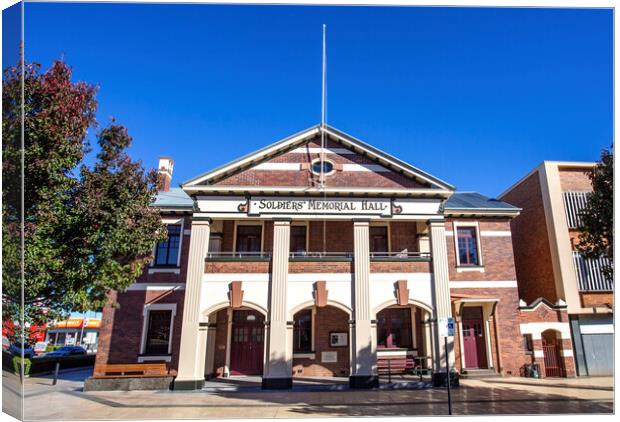 Toowoomba Soldiers Memorial Hall Heritage-Listed Building Canvas Print by Antonio Ribeiro