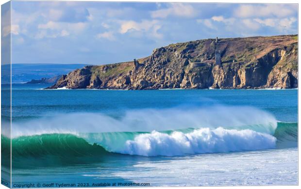 Iconic Cornwall Canvas Print by Geoff Tydeman