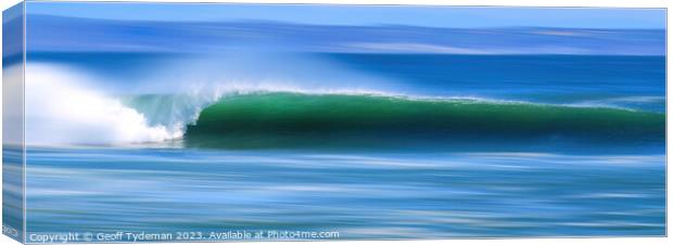 Breaking Wave Canvas Print by Geoff Tydeman