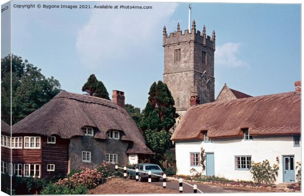 Godshill Village Isle of White 1976 Canvas Print by Bygone Images