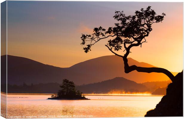 morning mist Canvas Print by stephen cooper