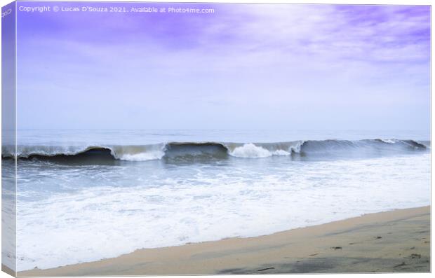 Sea waves Canvas Print by Lucas D'Souza