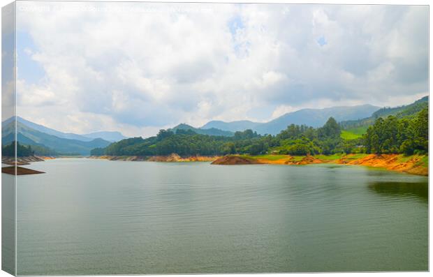 A river on Munnar hills, India Canvas Print by Lucas D'Souza