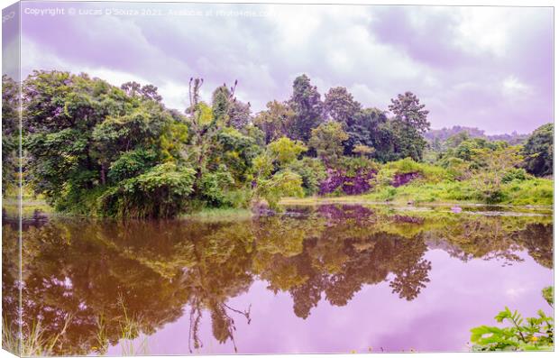 Reflection in the lake Canvas Print by Lucas D'Souza