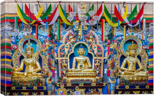 Buddhist Golden Temple at KushalNagar, Karnataka, India Canvas Print by Lucas D'Souza