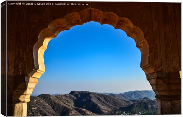 View from Jaigarh Fort in Rajasthan, India Canvas Print by Lucas D'Souza