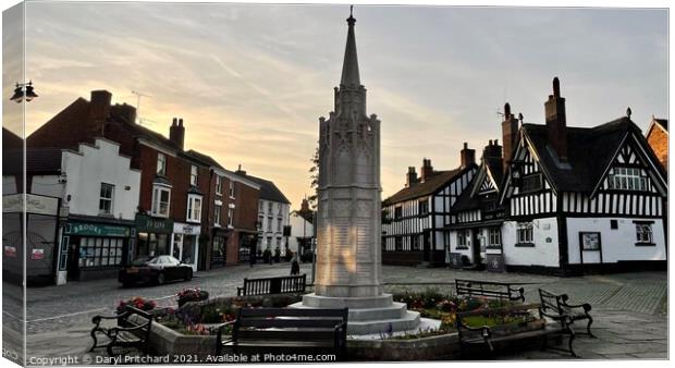 Sandbach town Canvas Print by Daryl Pritchard videos