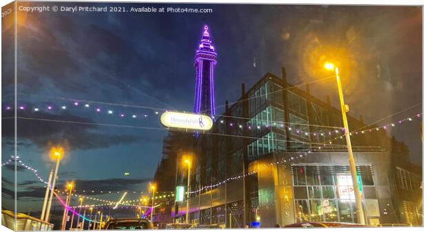 Blackpool tower illuminations Canvas Print by Daryl Pritchard videos