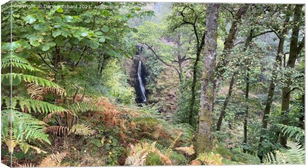 Aria force Lake District waterfall  Canvas Print by Daryl Pritchard videos