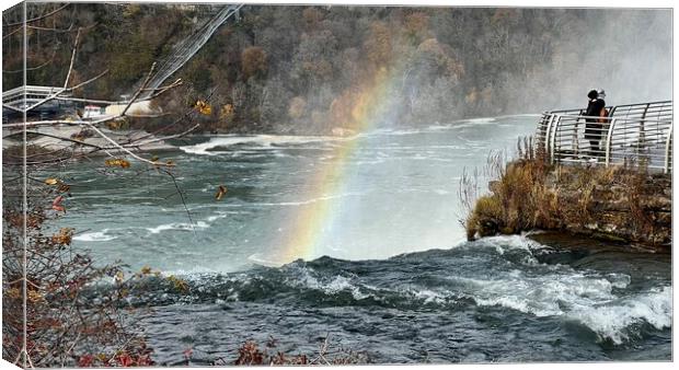 Rainbow at bridal falls Canvas Print by Daryl Pritchard videos