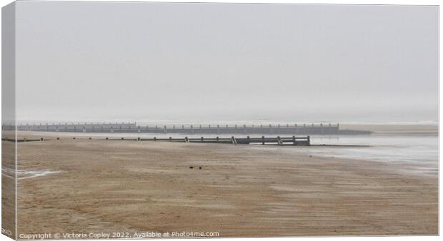 Skegness beach Canvas Print by Victoria Copley