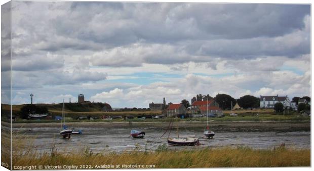 The Holy Island of Lindisfarne Canvas Print by Victoria Copley