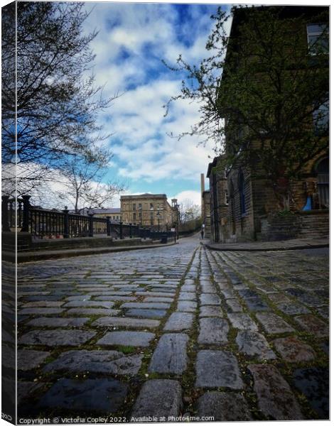 Saltaire Canvas Print by Victoria Copley