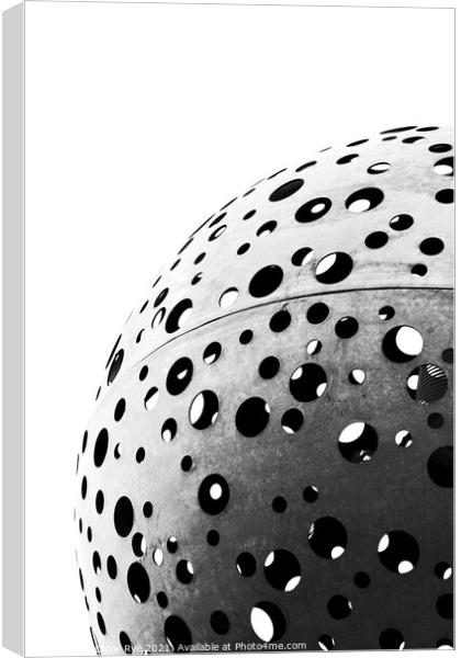 Sphere by the London Olympic Stadium Canvas Print by Chloe Rye