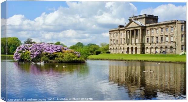 Lyme Park Canvas Print by andrew copley