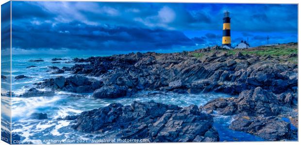 Lighthouse Panoramic Canvas Print by Anthony Dillon