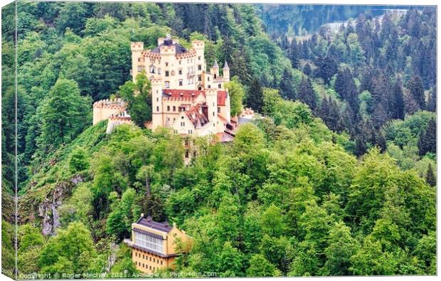 Enchanting Hohenschwangau Castle Canvas Print by Roger Mechan