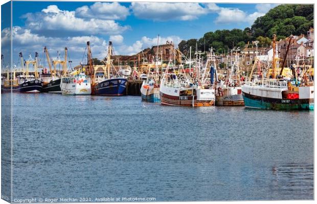 Bustling Fishing Industry Canvas Print by Roger Mechan