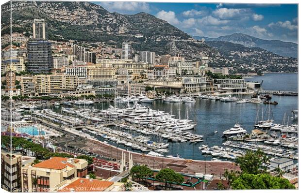 Glittering Monaco Canvas Print by Roger Mechan