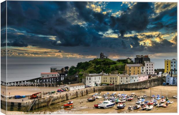 The Vibrant Life of Tenby Canvas Print by Roger Mechan