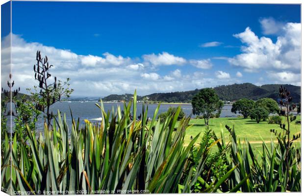 Tranquil Bay of Islands Canvas Print by Roger Mechan
