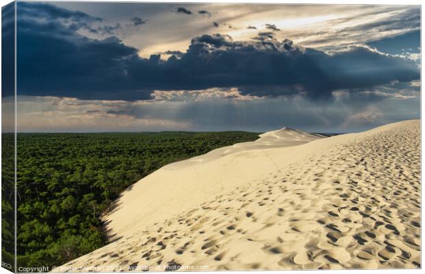 Towering Sands Canvas Print by Roger Mechan