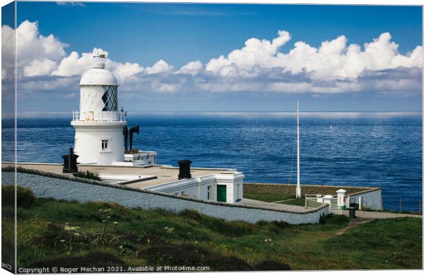 Sentinel of West Cornwall Canvas Print by Roger Mechan