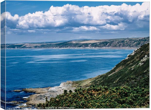 Serenity of Whitsand Bay Canvas Print by Roger Mechan