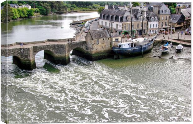 Auray's Ancient River Race Canvas Print by Roger Mechan