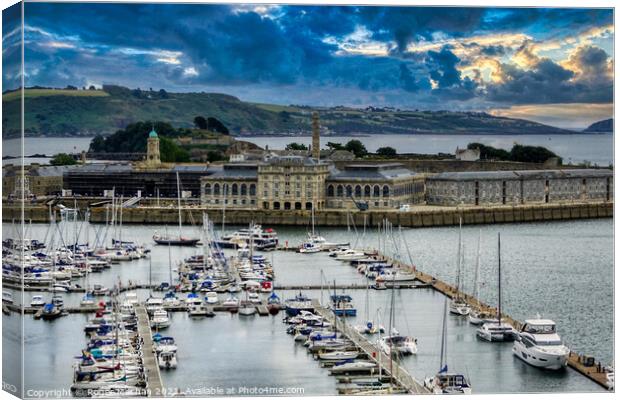 Luxury Living at Royal William Yard Canvas Print by Roger Mechan