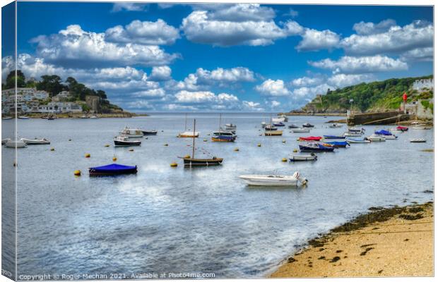 Serenity of the River Fowey Canvas Print by Roger Mechan