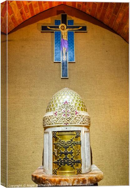 Exquisite Cross and Tabernacle Canvas Print by Roger Mechan