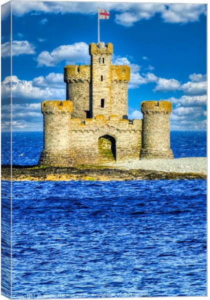 Castle of Rescue Canvas Print by Roger Mechan