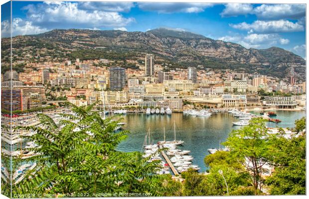 Monaco and Monte Carlo Canvas Print by Roger Mechan
