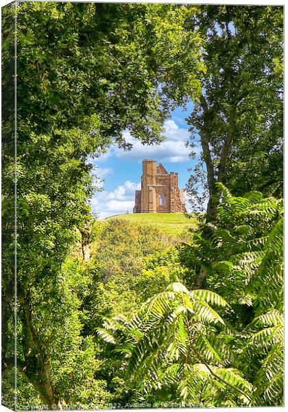 Enchanting Chapel in a Forest Canvas Print by Roger Mechan