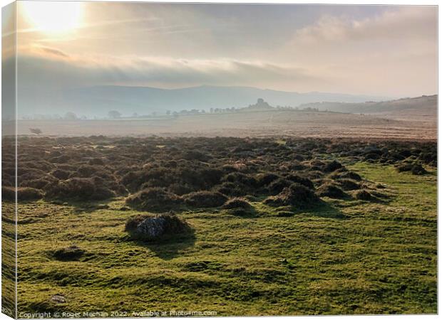 The Serene Majesty of Dartmoor Canvas Print by Roger Mechan