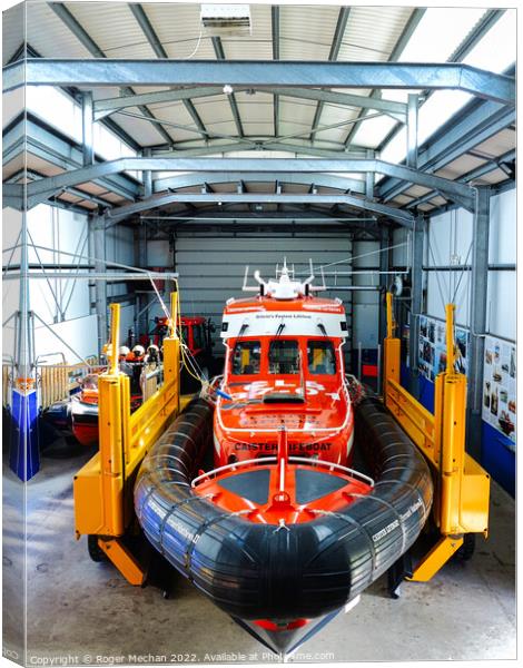 Rugged Beauty of Caister-on-Sea Lifeboat Station Canvas Print by Roger Mechan