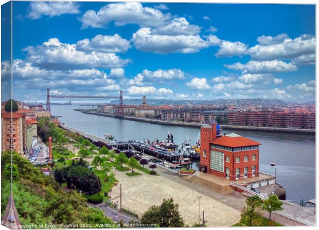 Bilbao's Breathtaking Waterfront Canvas Print by Roger Mechan