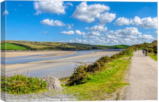 Serenity in Camel Estuary Canvas Print by Roger Mechan