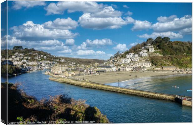 Captivating Looe Cornwall Canvas Print by Roger Mechan