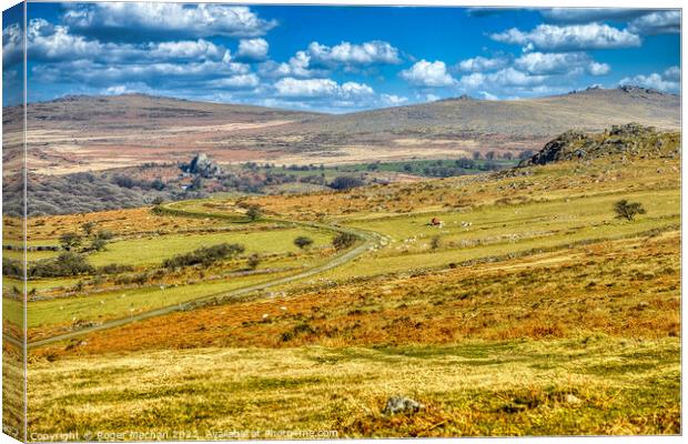 Rolling through Dartmoor Canvas Print by Roger Mechan