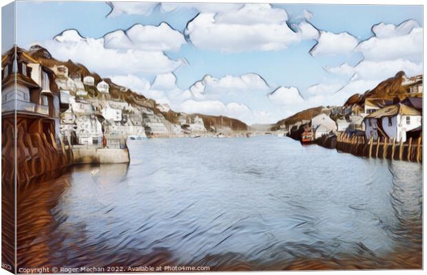 The Serenity of Looe River Canvas Print by Roger Mechan