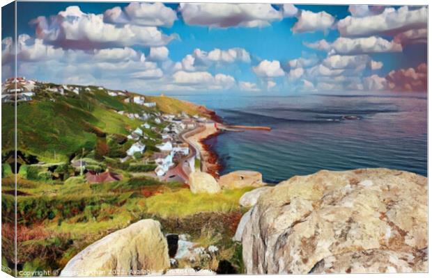 Coastal Oasis Canvas Print by Roger Mechan