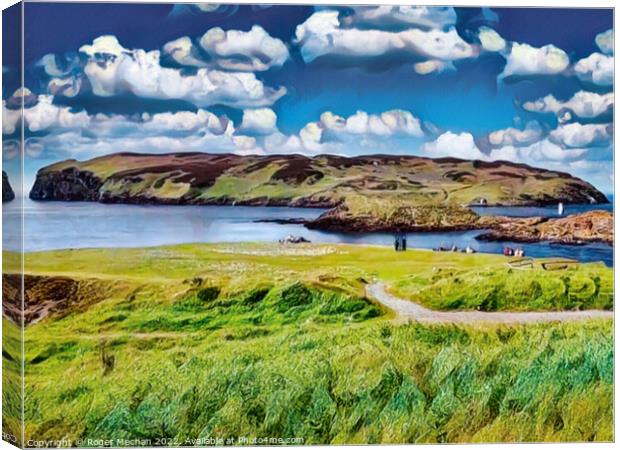 Serenity on the Calf of Man Canvas Print by Roger Mechan