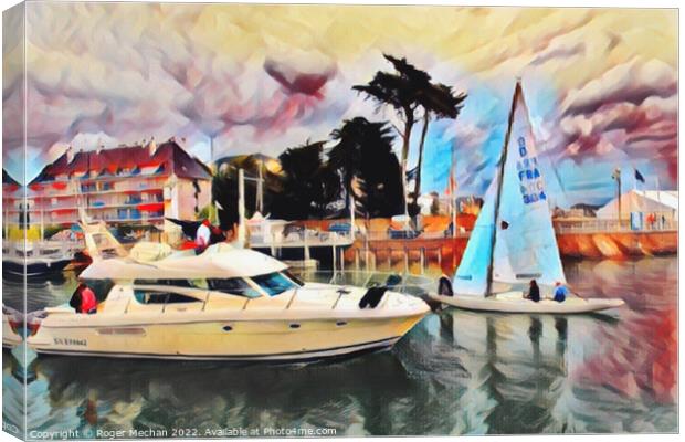 Serenity in the Gulf Canvas Print by Roger Mechan